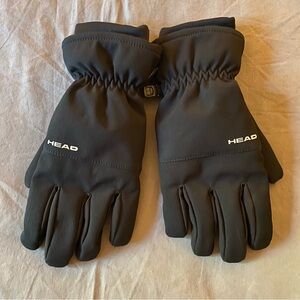 HEAD Winter Gloves XL Black Sensatec Windproof Fleece Lined Gripper Palm